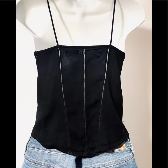 💚3/20$5/25💚Silence + Noise Black hook/eye clasp front - Picture 11 of 16